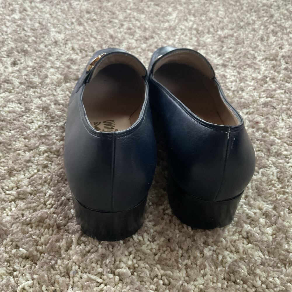 Salvatore Ferragamo Forever Women’s Slip On Shoe With Buckle 3cm Used 7 1/2AA - Picture 9 of 12